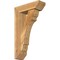 Ekena Millwork Olympic Slat Rough Sawn Bracket w/ Offset Brace, Western Red Cedar, 6"W x 18"D x 30"H BKT0604X18X30OLY06RWR - alternate 1